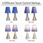 Simple Designs Valencia Touch Table Lamp Set w/Shade-Set of 2 - image 4
