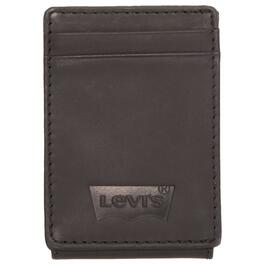 Mens Levi''s&#40;R&#41; Marconi Wide Magnetic Front Pocket Wallet - Black