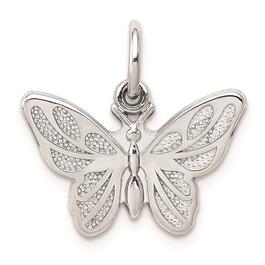 Gold Classics&#40;tm&#41; 14kt. White Gold Butterfly Charm