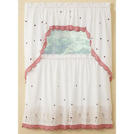 Ladybug Meadow Kitchen Curtains