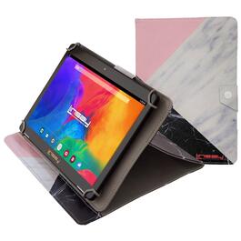 Linsay 10in. Android 12 Tablet with Multicolor Leather Case