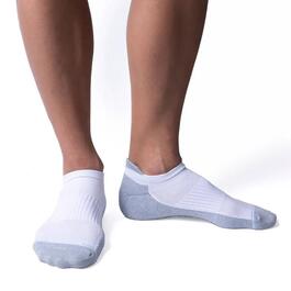 Mens Dr. Motion 2pk. Ankle Compression Socks - White