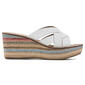 Womens White Mountain Samwell Wedge Strappy Sandals - image 3