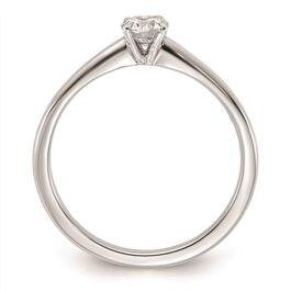Pure Fire 14kt. White Gold Solitaire Lab Grown Diamond Ring