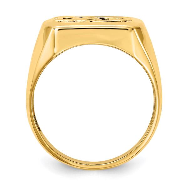 Mens Gentlemen&#8217;s Classics&#8482; 14kt. Gold Onyx & Diamond DAD Ring