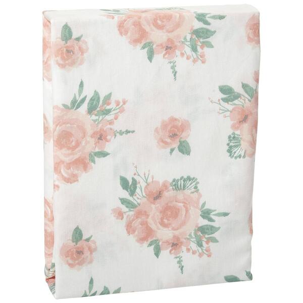The Peanutshell Floral Fitted Crib Sheet - image 