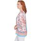 Womens Ruby Rd. Patio Party 3/4 Sleeve Woven Floral Blouse - image 2