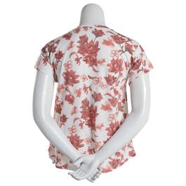 Plus Size Architect&#174; Short Sleeve Floral Side Tie Tee