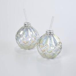 Home Essentials Ornament Sippers Glasses - Set of 2