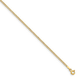 Gold Classics&#40;tm&#41; 1.85mm. 14kt. Semi Solid Curb Link Bracelet