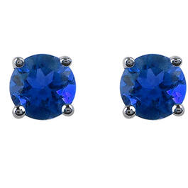 Gemstone Classics&#40;tm&#41; 10kt. White Gold Blue Sapphire Earrings
