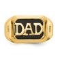 Mens Gentlemen&#8217;s Classics&#8482; 14kt. Gold Onyx & Diamond DAD Ring - image 4
