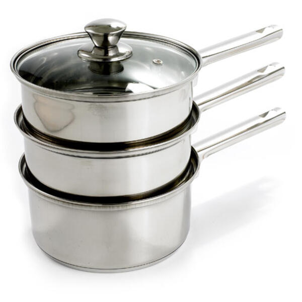 Healthy Living 4pc. Steamer/Double Boiler - image 