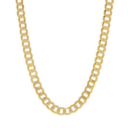 22in. Vermeil Sterling Silver Curb Link Necklace