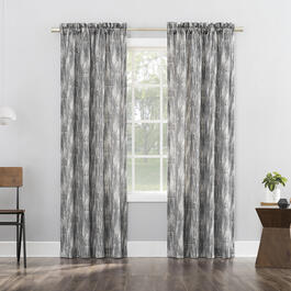 Aran Sweater-Look Room Darkening Printed Rod Pocket Curtains