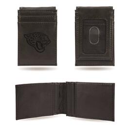 Mens NFL Jacksonville Jaguars Faux Leather Front Pocket Wallet