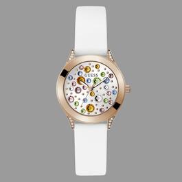 Womens Guess Watches&#40;R&#41; White Analog Watch - GW0678L4