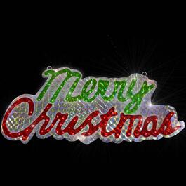 Northlight Seasonal 45.5in. Holographic Merry Christmas Sign