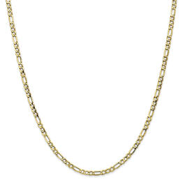 Gold Classics&#8482;10kt. 3.5mm Semi-Solid Figaro Chain Bracelet