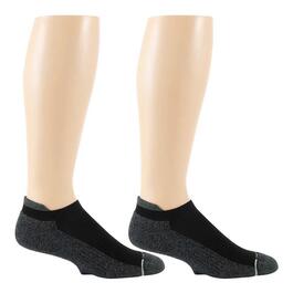 Mens Dr. Motion 2-pack Ankle Compression Socks - Black