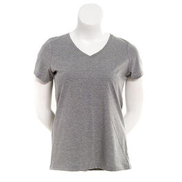 Plus Size HUE&#40;R&#41; Solid V-Neck Pajama Tee - Grey