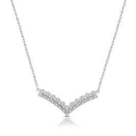 Nova Star&#40;R&#41; 1/10cttw. Lab Grown Diamond Chevron Necklace