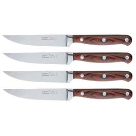 BergHOFF Pakka Wood 4pc. Stainless Steel Steak Knife Set