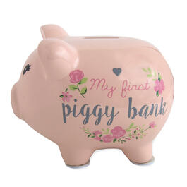 Baby Essentials Flowers My First Piggy Bank