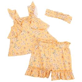 Toddler Girl Little Lass&#40;R&#41; Floral Tank Top & Floral Shorts Set