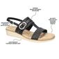 Womens Easy Street Caddo Slingback Wedge Sandals - image 8