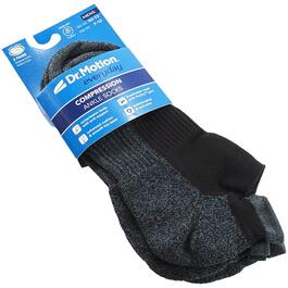 Mens Dr. Motion 2-pack Ankle Compression Socks - Black