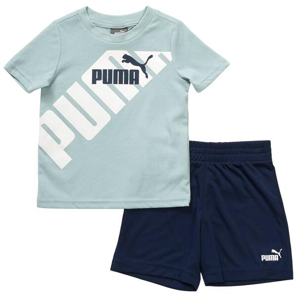Baby Boy &#40;12-24M&#41; Puma&#40;R&#41; Cotton Jersey Tee & Shorts Set - image 