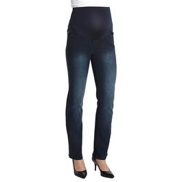 Womens Times Two  Denim Over Belly Straight Leg Maternity Jeans