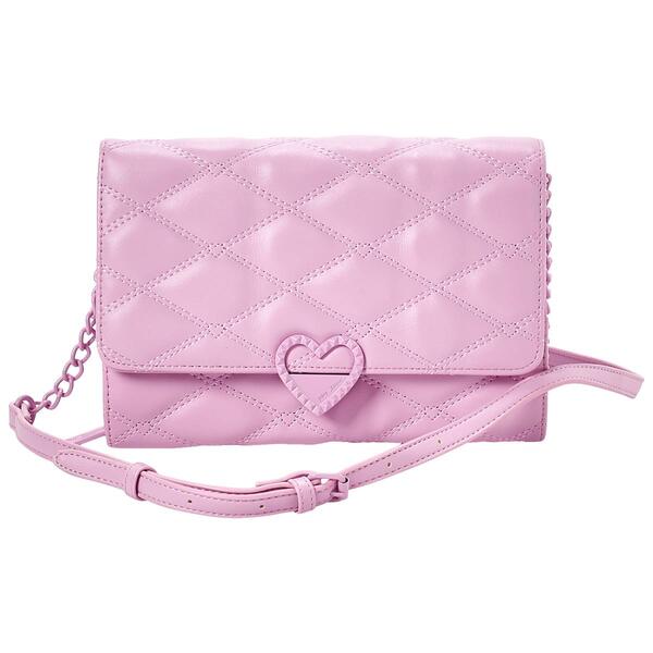 Betsey Johnson Heart Quilted Minibag - image 