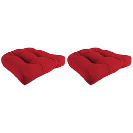 Jordan Manufacturing Veranda Red 2pc. Wicker Chair Cushions