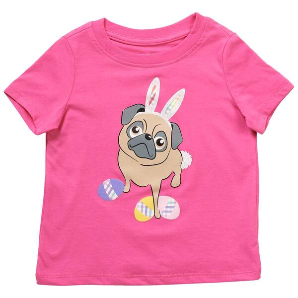 Toddler Girl Tales & Stories Easter Pug Graphic Tee - image 