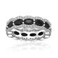 Gemminded Sterling Silver Black Onyx & White Sapphire Ring - image 1