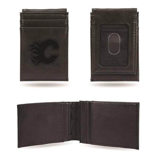 Mens NHL Calgary Flames Faux Leather Front Pocket Wallet - image 