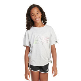Girls &#40;7-16&#41; adidas&#40;R&#41; Ombre Text Loose Tie Front Tee