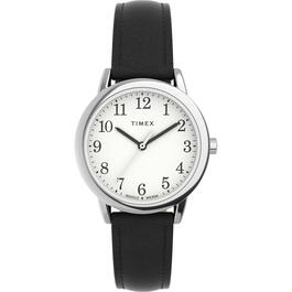 Womens Timex&#40;R&#41; White Dial & Silver-Tone Case Watch - TW2V69100JT