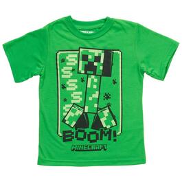 Boys &#40;4-7&#41; Minecraft Boom Boy Short Sleeve Graphic Tee