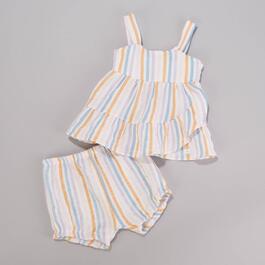 Baby Girl &#40;12-24M&#41; 7 For All Mankind&#40;R&#41; Stripe Tank Top & Shorts