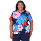 Plus Size Alfred Dunner All American Dramatic Flower Top - image 1