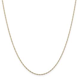 Gold Classics™ 1mm. 14kt. Gold Singapore Chain Necklace