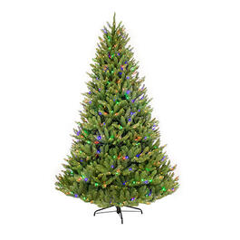 Franklin Fir 7.5ft. LED Multi-Colored Lights Christmas Tree