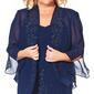 Plus Size R&M Richards Beaded Georgette Jacket Dress - image 3