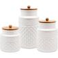 Home Essentials Set of 3 Faceted Canisters - image 2
