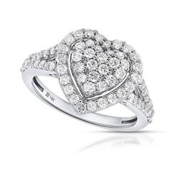 Nova Star&#40;R&#41; 1ctw. Lab Grown Diamond Heart Shape Ring