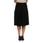 Womens 24/7 Comfort Apparel Classic Knee Length Solid Skirt - image 2