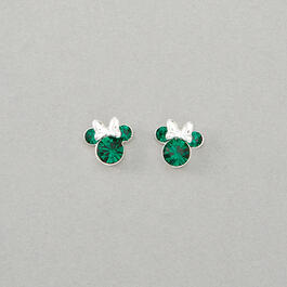 Disney Minnie Mouse May Birthstone Stud Earrings